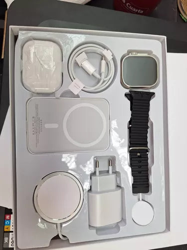 Combo Reloj Smart Watch X8 Ultra + Airpods + Cargador y Accesorios